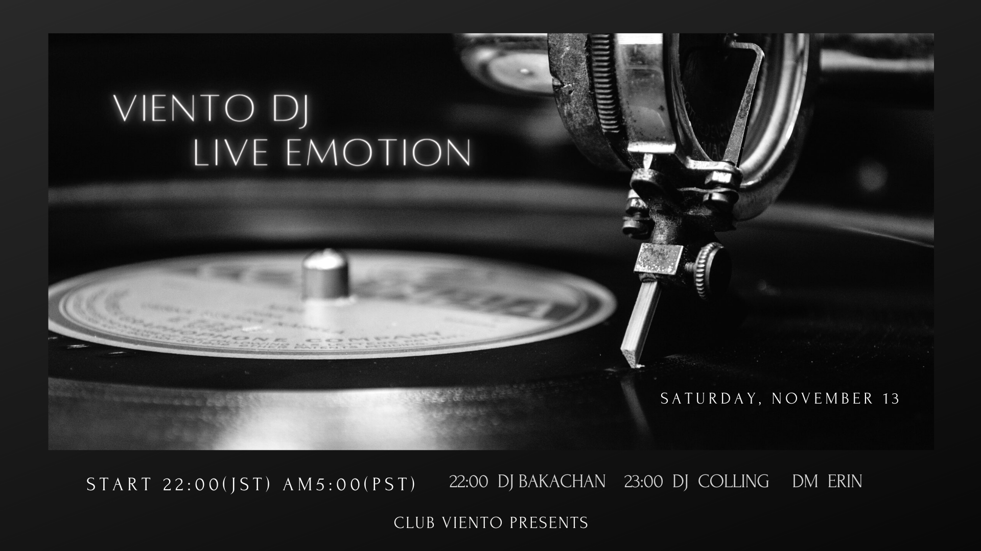 Viento DJ Live Emotion! DJ Colling & DJ Bakachan