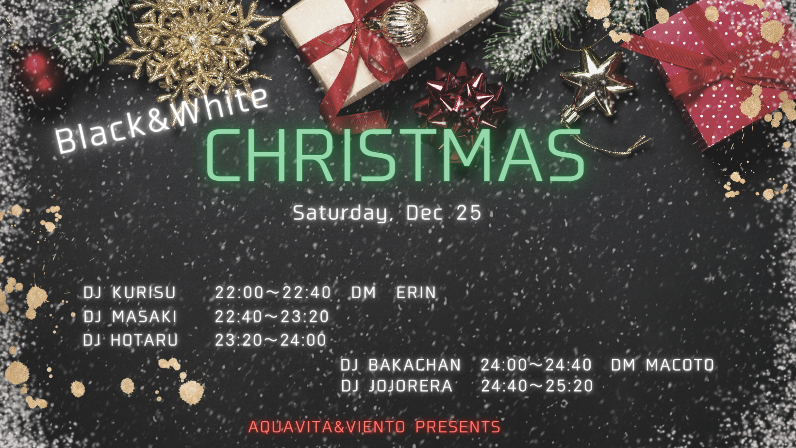Aquavita & Viento Presents★Black & White Chistmas 🎄★